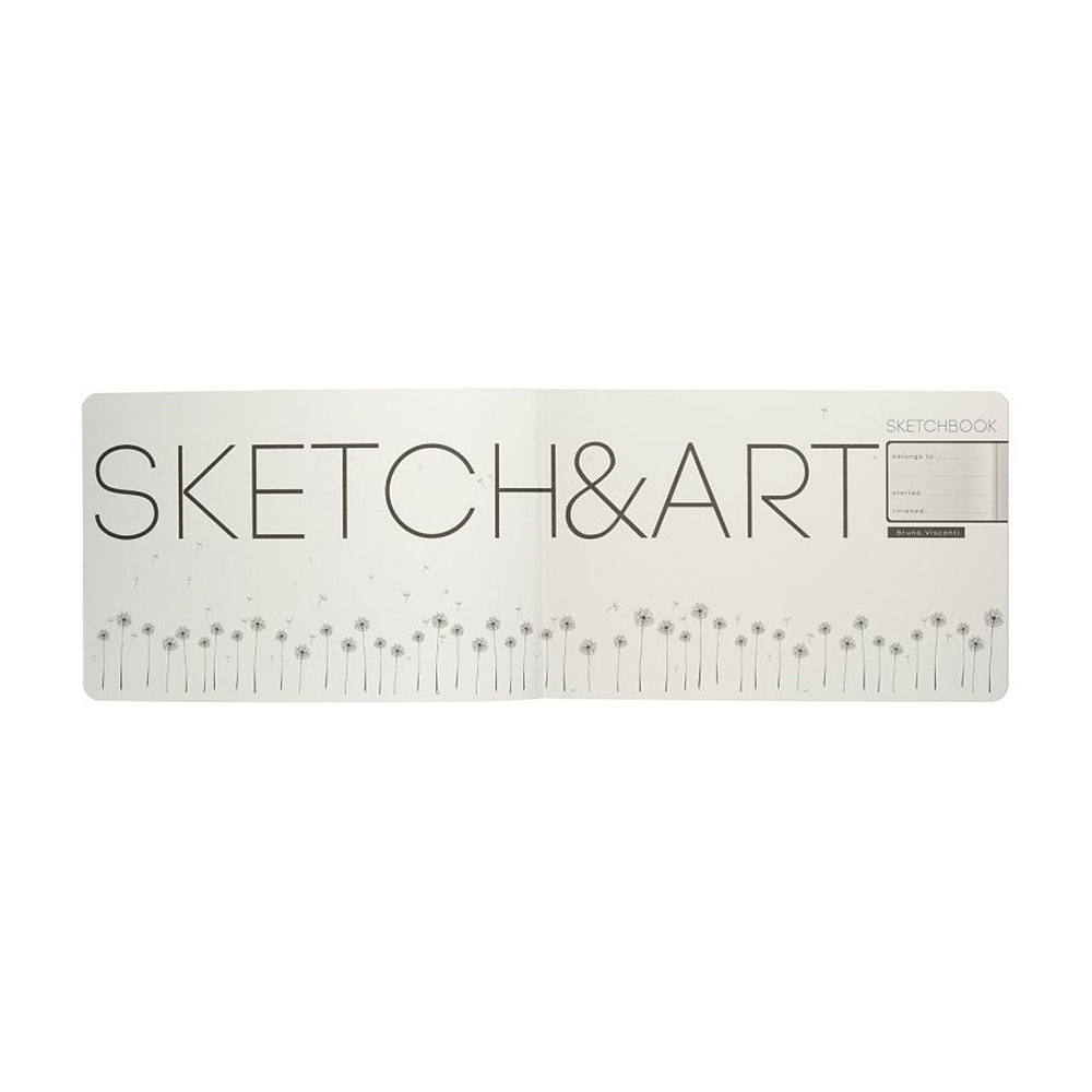 Скетчбук "Sketch&Art. Horizont", 21x14 см, 200 г/м2, 48 листов, серый - 4