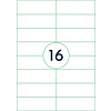 Самоклеящиеся этикетки универсальные "Rillprint", 105x37 мм, 100 листов, 16 шт, белый - 2