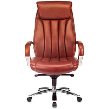 Кресло для руководителя Бюрократ T-9922SL светло-коричневый Leather Eichel, кожа, металл