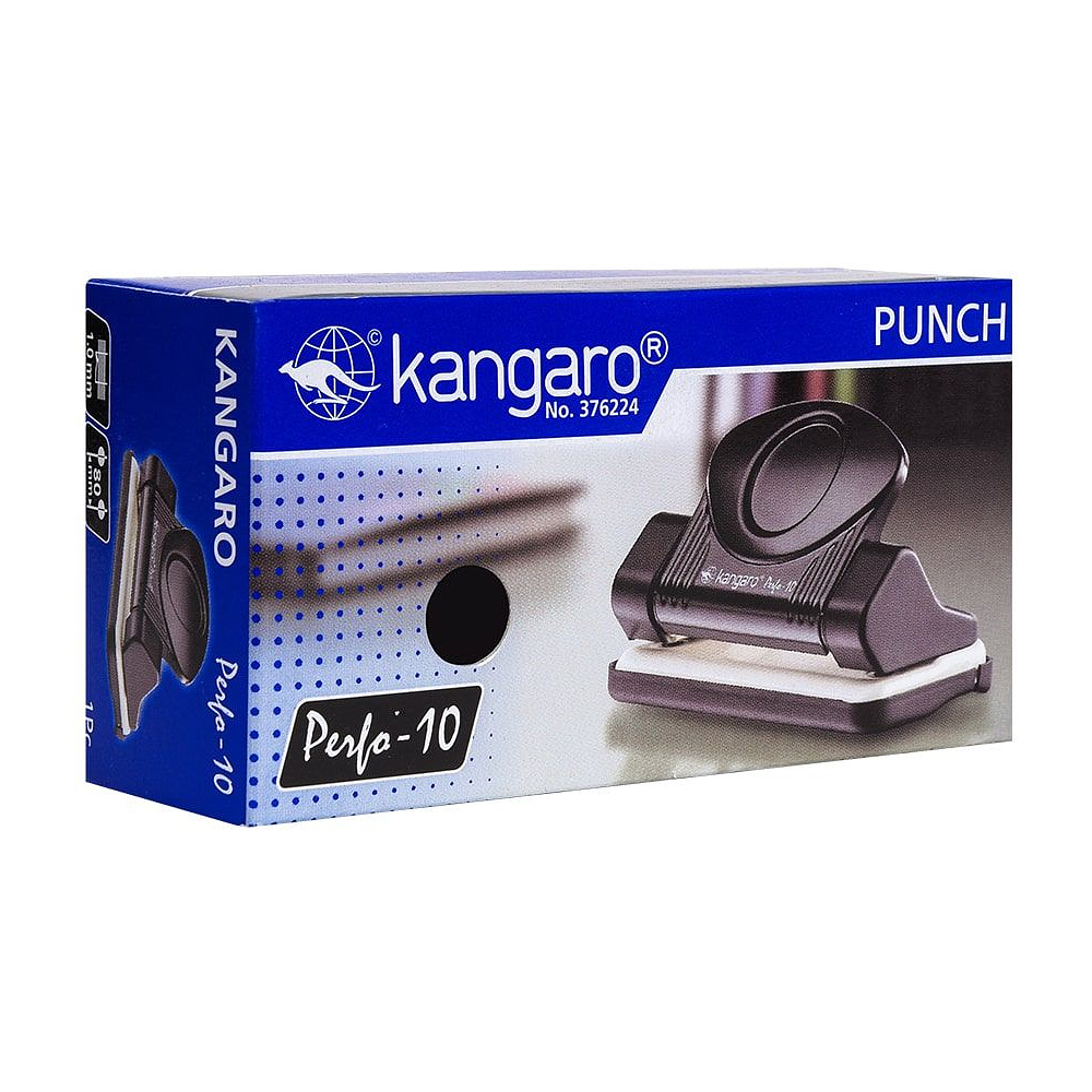 Дырокол Kangaro "Perfo-10", 10 листов, черный - 3
