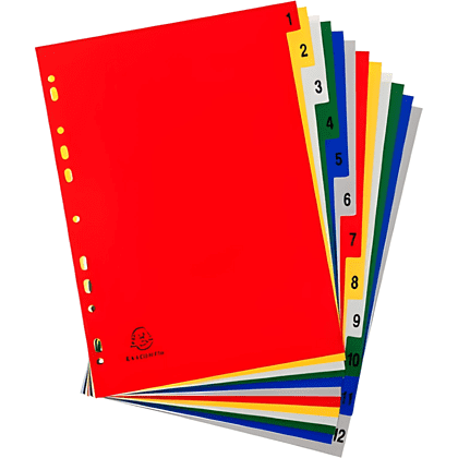 Разделитель "Exacompta", A4, ассорти - 2