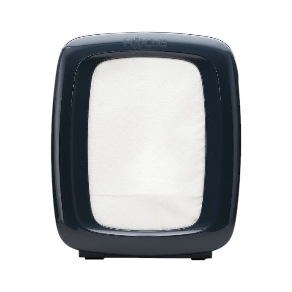 Диспенсер Focus для салфеток, черный, настольный, боковая подача - 2