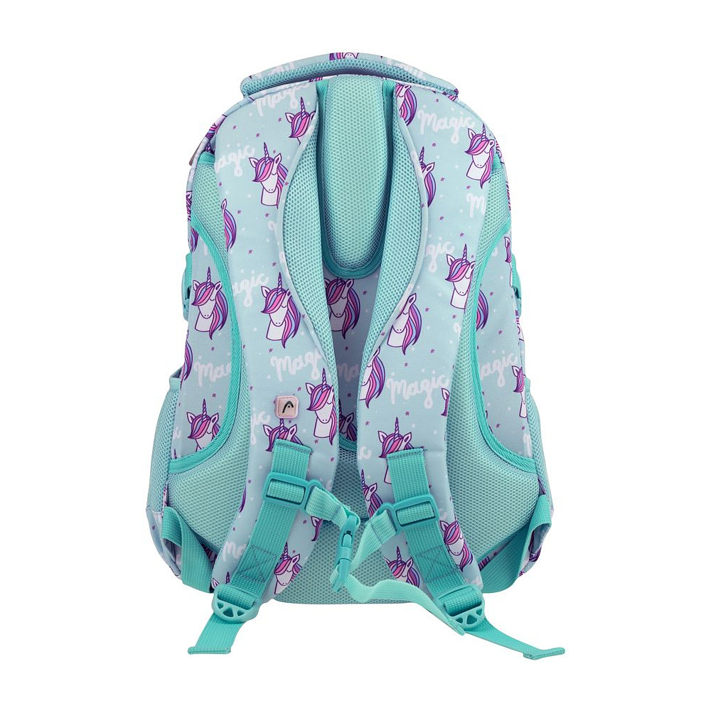Рюкзак молодежный "Head Unicorn", бирюзовый, розовый - 3