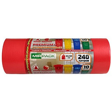 Мешки для мусора Mirpack Premium+, красный