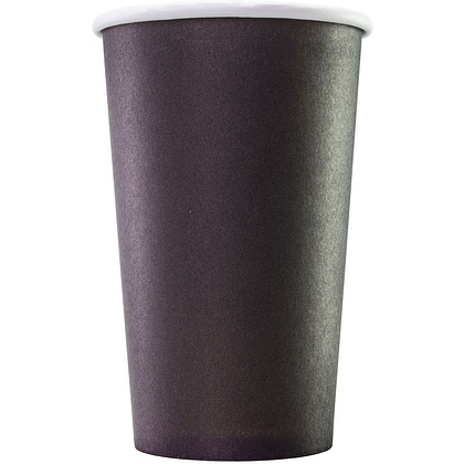 Стакан одноразовый, 50 шт, 400 мл, черный