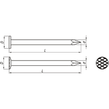 Гвозди строительные 1.2х16 мм, ГОСТ 4028-63, 1 кг