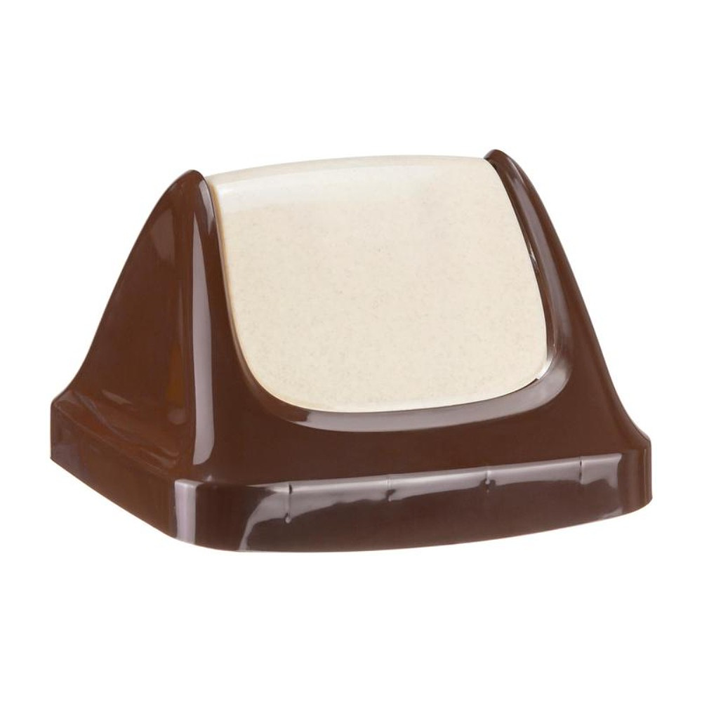 Урна для мусора 25л «СВИНГ», пластик, с крышкой, бежевый мрамор - 5