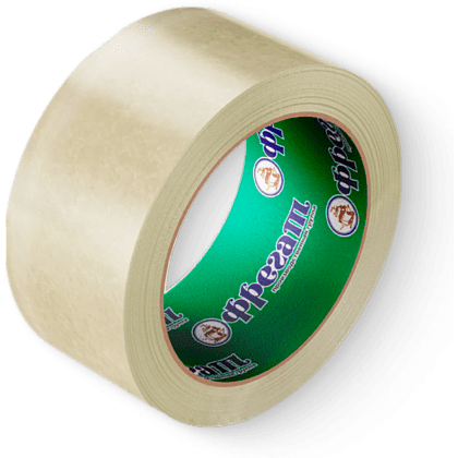 Клейкая лента упаковочная прозрачная, 48x120 мм/м