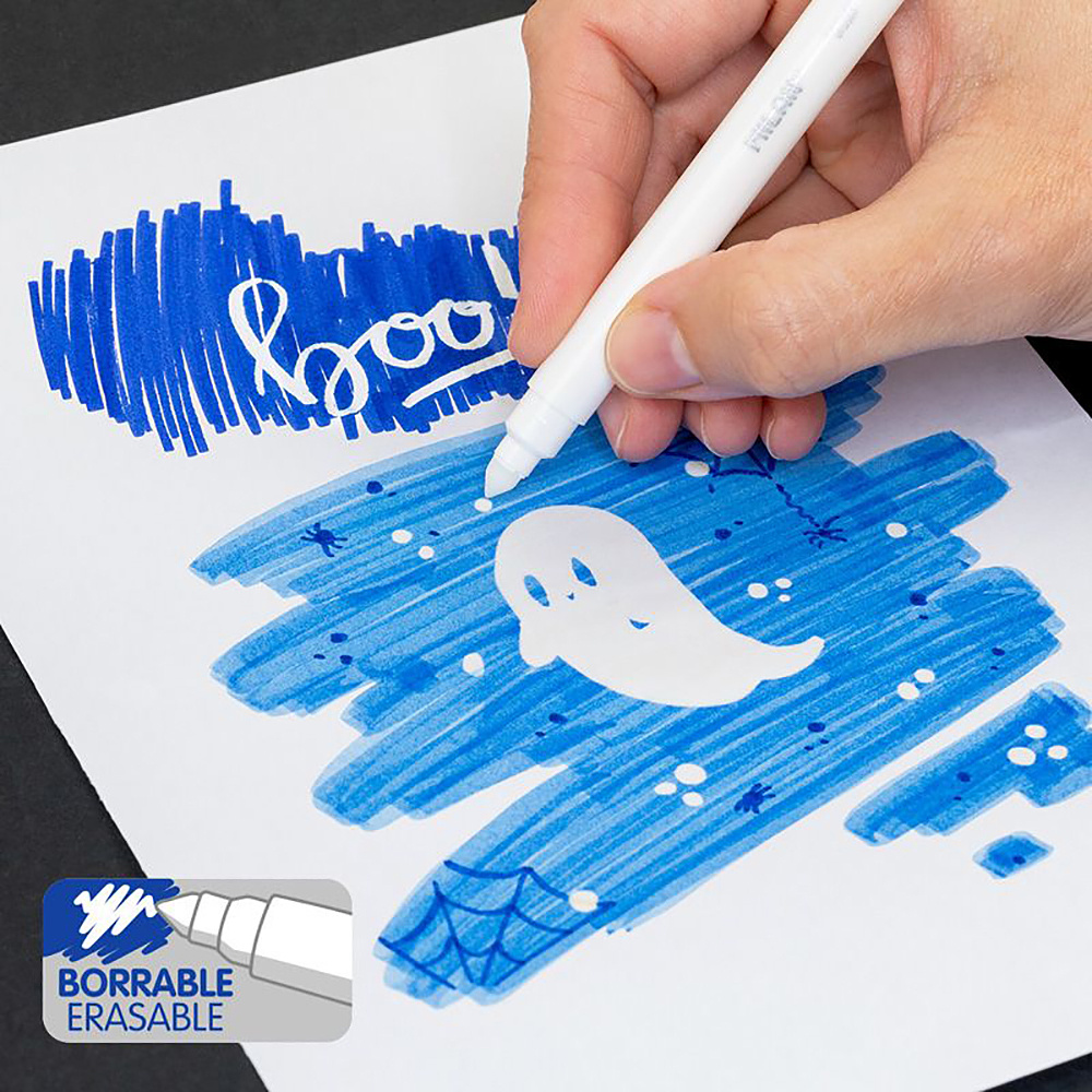 Фломастеры "Cone-Tipped" с ластиком, 12 цветов - 4