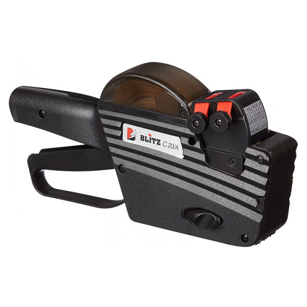 Этикет-пистолет двухстрочный "Blitz C20 Alpha", 10+10 знаков