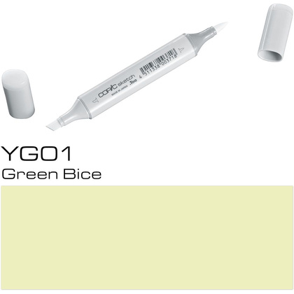 Маркер перманентный "Copic Sketch", YG-01 зеленый бледно-синий