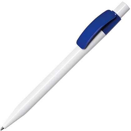 Ручка шариковая автоматическая "Pixel PX B", 1.0 мм, белый, синий, стерж. синий