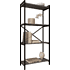 Стеллаж ALLERD RION, черный муар, 675х300х1500, металл бруклин