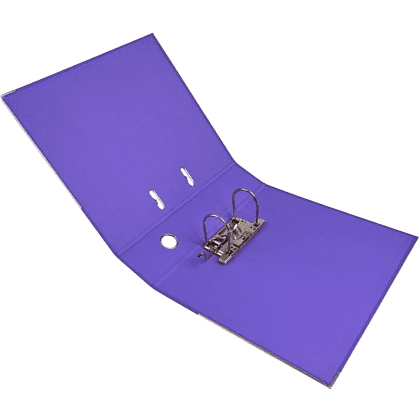 Папка-регистратор "Yesli:", А4, 75 мм, ПВХ, фиолетовый - 5