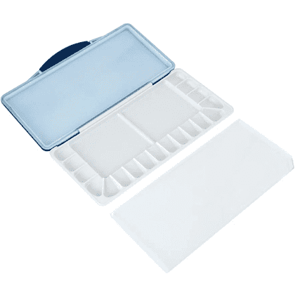 Палитра пластиковая "Белые ночи", прямоугольная, 18 ячеек, с крышкой - 2