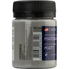 Краска акриловая матовая "Декола", 814 серая, 50 мл., банка