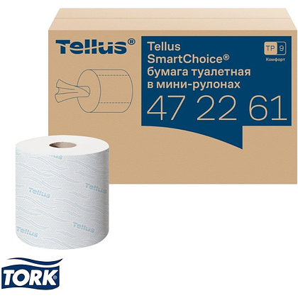 Бумага туалетная Tellus Комфорт TP9 SmartChoice, в мини-рулонах, 118,2 м, 2 слоя