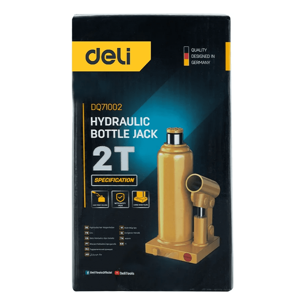 Домкрат бутылочный Deli YS EDQ71002, 2 т - 9