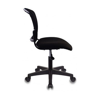 Кресло для персонала "Бюрократ CH-296NX", ткань, пластик, черный - 4