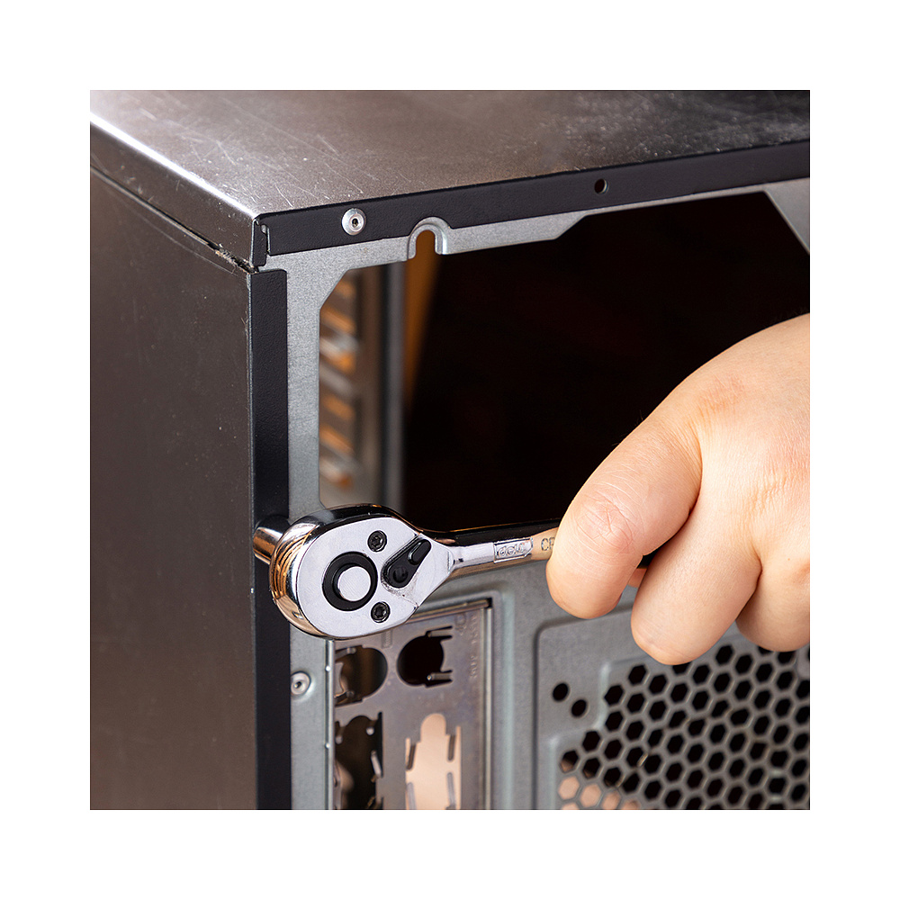 Набор торцевых ключей "Deli" EDL0012T,12 предметов, 5-14 мм, желтый, серебристый - 9