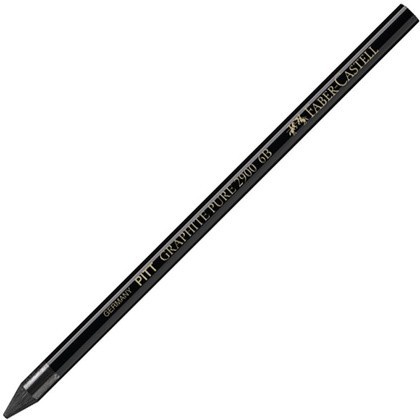 Карандаш цельнографитный PITT "Graphite Pure", 6B