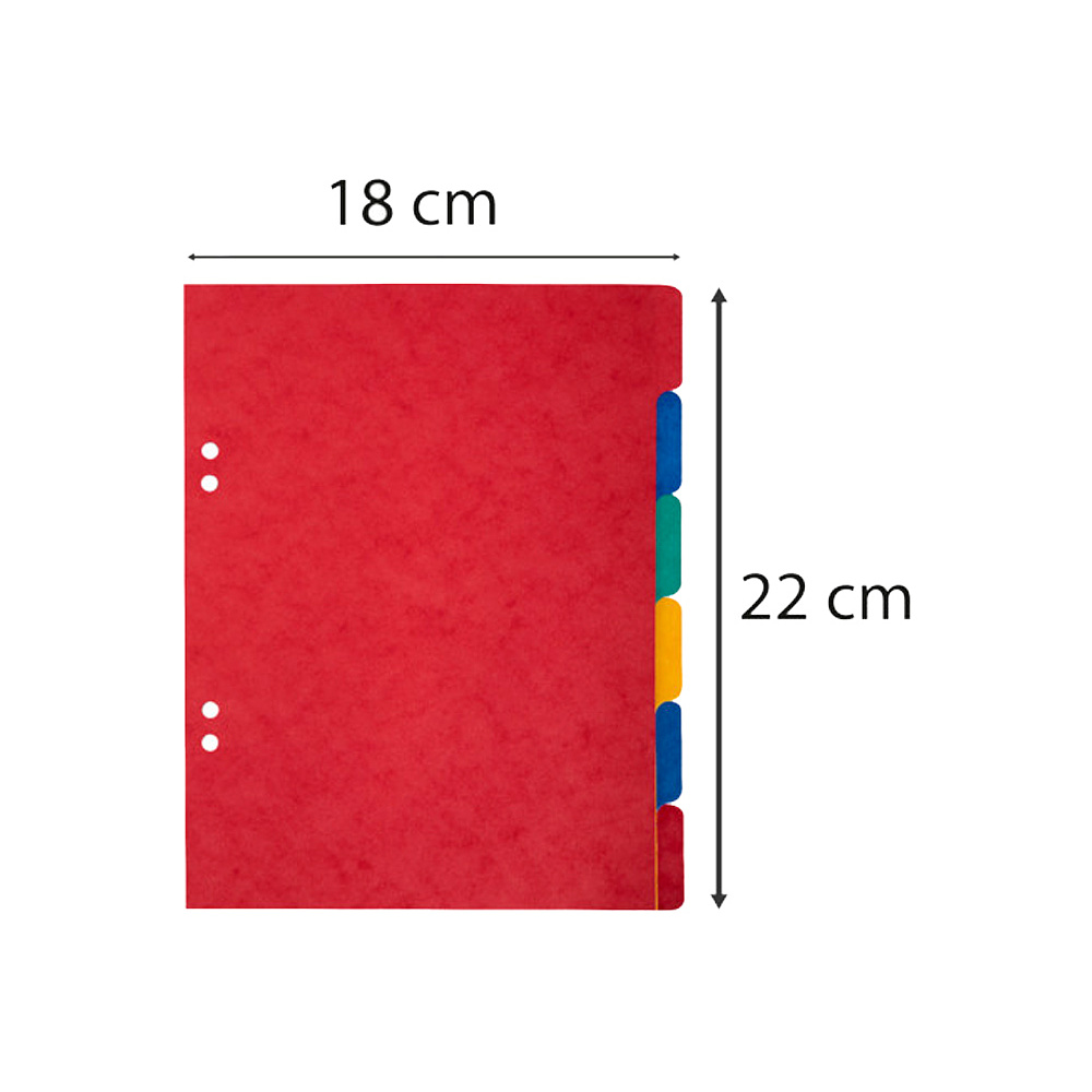 Разделитель "Exacompta", А5+, ассорти - 3