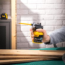 Масленка для смазки стальная Deli YS EDL2401, 180 мл, медный носик, желтая