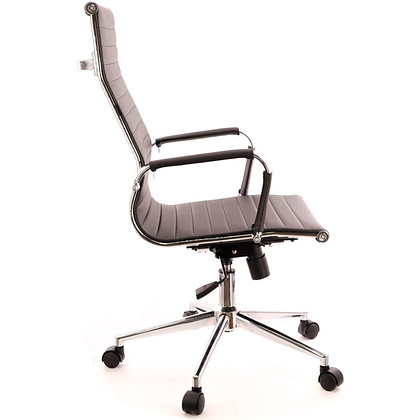 Кресло для руководителя "EVERPROF Rio Т", экокожа, хром, черный - 2