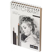 Скетчбук "Sketch&Art", 18.5x25 см, 125 г/м2, 60 листов
