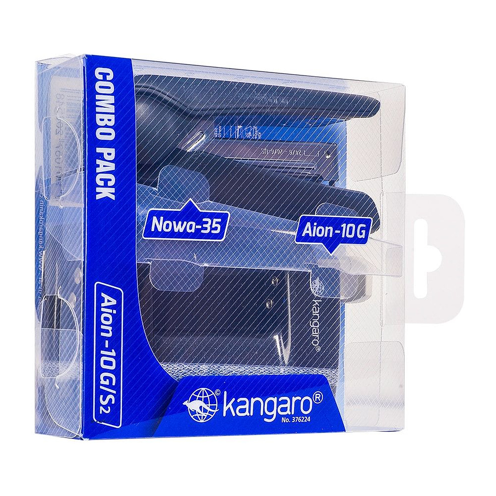 Набор канцелярский Kangaro "Aion-10G/S2", серый металлик - 4