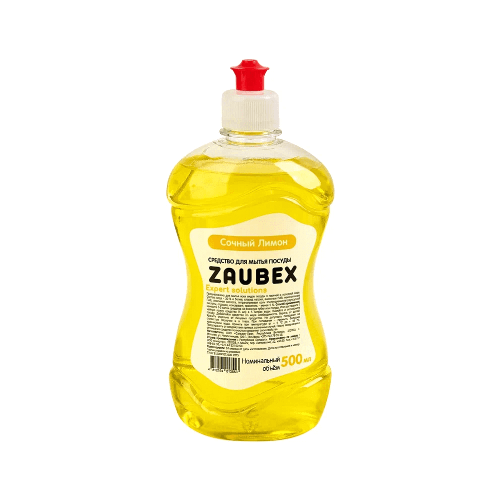Средство для мытья посуды "Zaubex Лимон", 500мл