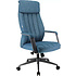 Кресло компьютерное EVERPROF Shanghai, ткань, синий, металл, корпус черный