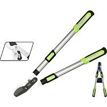 Секатор садовый "Deli", 630-870 мм, телескопический, черный, зеленый