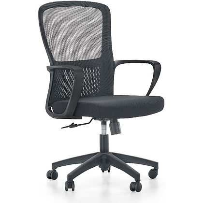 Кресло компьютерное SitZone U-069B, сетка, ткань, пластик, черный