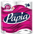 Бумага туалетная  Papia, 16,5м, 3 слоя, 4 рулона, 100% целлюлоза
