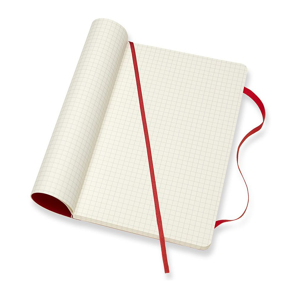Блокнот "Classic Soft Large", А5, 96 листов, клетка, красный - 4