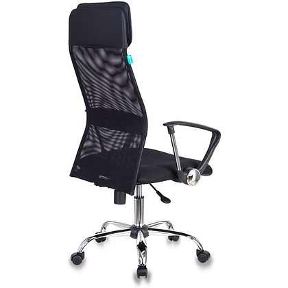 Кресло для руководителя Бюрократ "KB-6N/SL/B", сетчатая ткань, хром, черный - 3