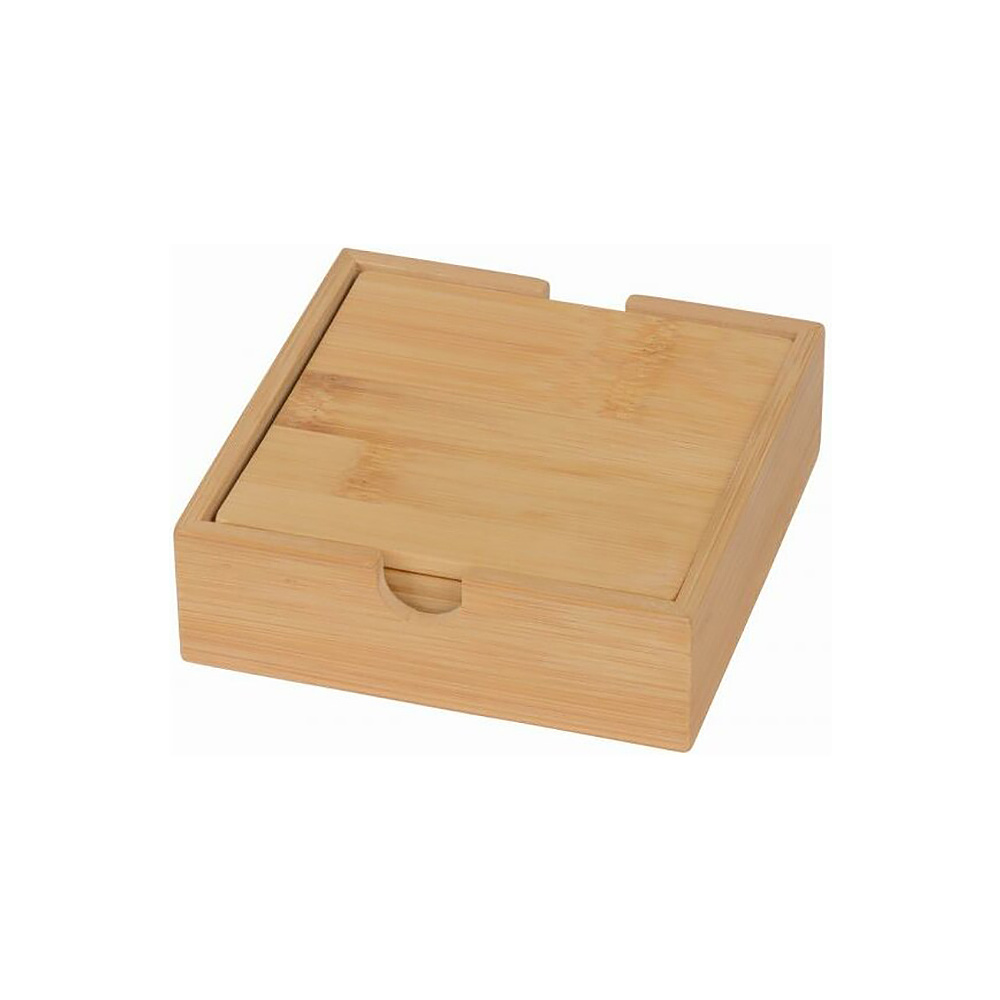 Набор подставок для стаканов "Put Under", 4 шт., бамбук, коричневый - 2