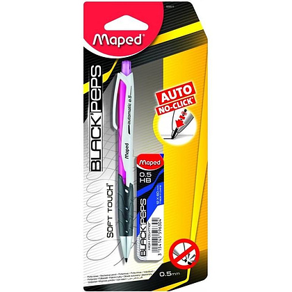 Карандаш автоматический Maped "Black Peps", 0.5 мм, с ластиком - 2