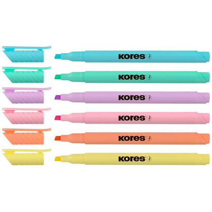 Набор маркеров текстовых "HighLiner Slim", 6 шт, ассорти - 2