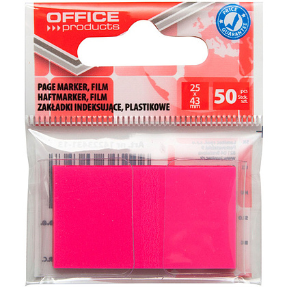 Закладки "Office products", 50 штук, ярко-розовый