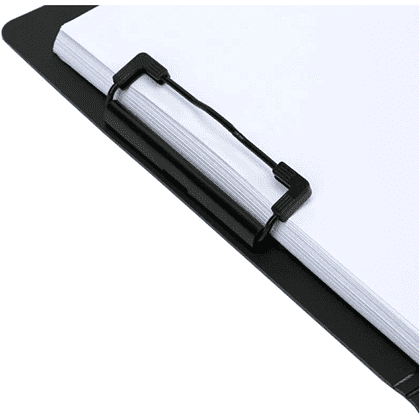 Планшет открывающийся с зажимом "Deli", A4, светло-серый - 3