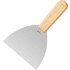 Шпатель Deli YS DL-HD5C, нержавеющий, 125 мм, деревянная рукоятка