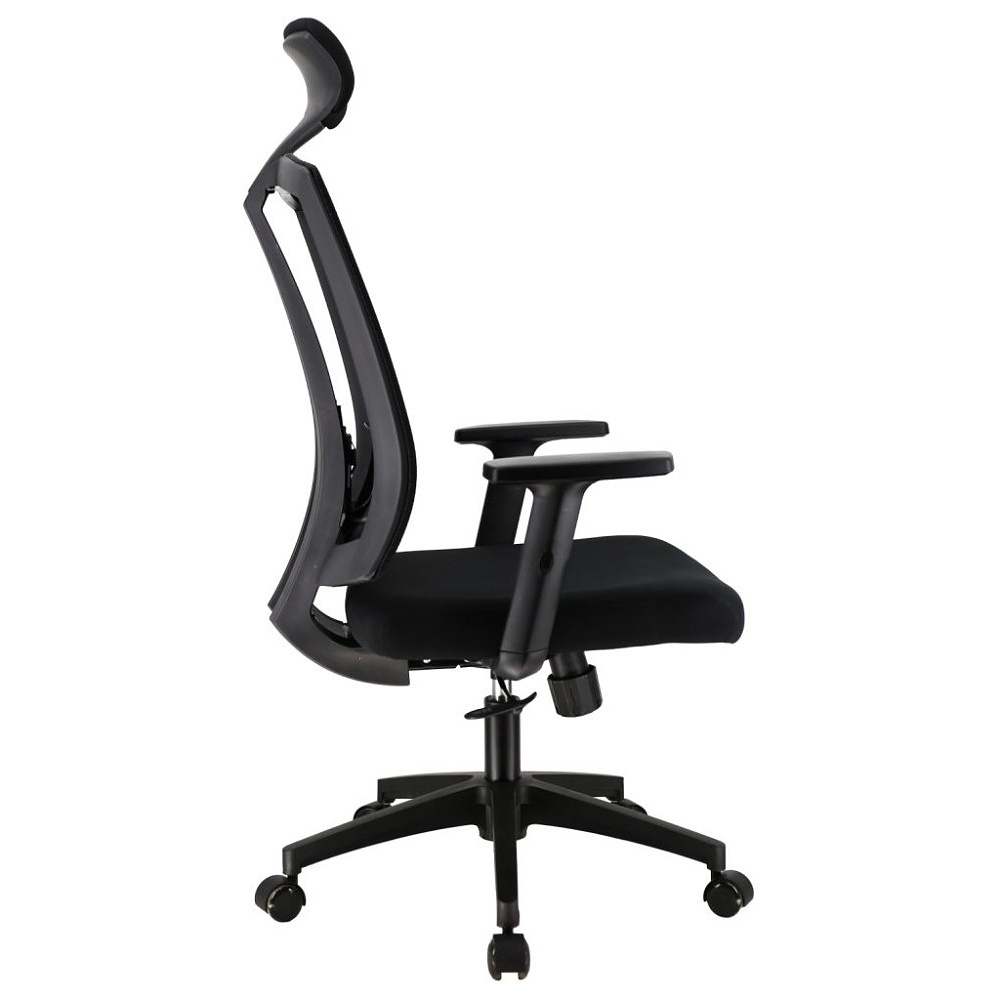 Кресло для руководителя EVERPROF "Grant", сетчатая ткань, пластик, черный - 3