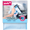 Салфетка для окон и стекла из микроволокна "YORK Window" 30 x 30 см, голубой - 3