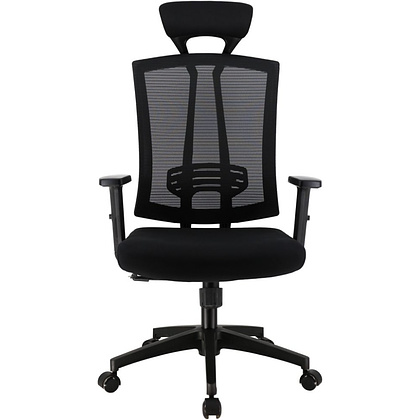 Кресло для руководителя EVERPROF "Grant", сетчатая ткань, пластик, черный - 2