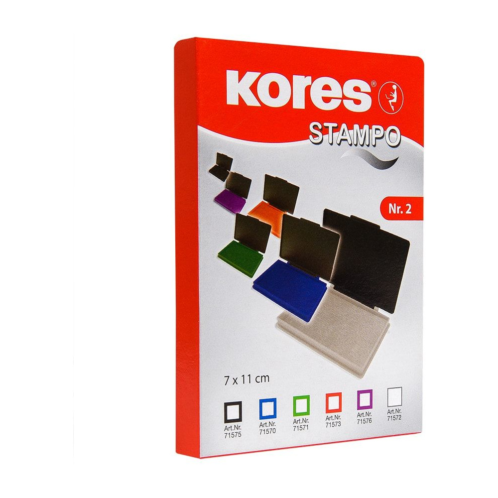 Штемпельная подушка с пластиковой крышкой, синий