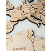 Пазл деревянный "Карта мира" одноуровневый на стену,  XL 3143, 72х130 см - 4