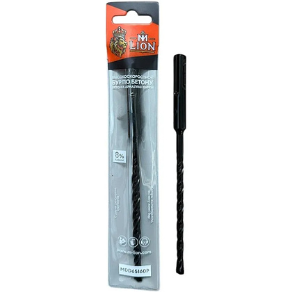 Бур по бетону M-Lion, MDD25460P, 25х460 мм, SDS+, двойная резьба