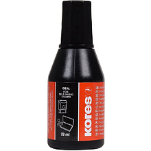 Краска штемпельная "Kores", 28 мл, черный